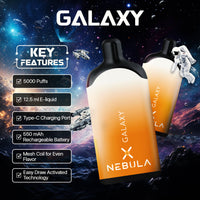 Nebula Galaxy - 5 %, 5000 Puffs Disposable Vape - Mango Coconut - Featured