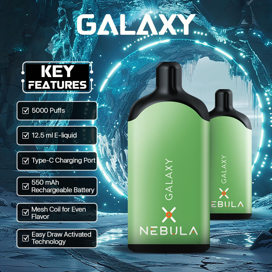 Nebula Galaxy - 5 %, 5000 Puffs Disposable Vape - Melon Ice - Featured