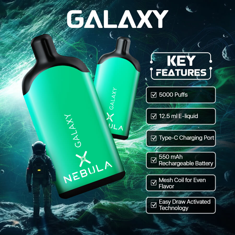 Nebula Galaxy - 5 %, 5000 Puffs Disposable Vape - Menthol - Featured