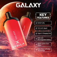 Nebula Galaxy - 5 %, 5000 Puffs Disposable Vape - Strawberry Watermelon - Featured