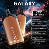 Nebula Galaxy - 5 %, 5000 Puffs Disposable Vape - Tobacco - Featured