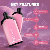 Nebula Galaxy Disposable Vape Iced Pink lemonade