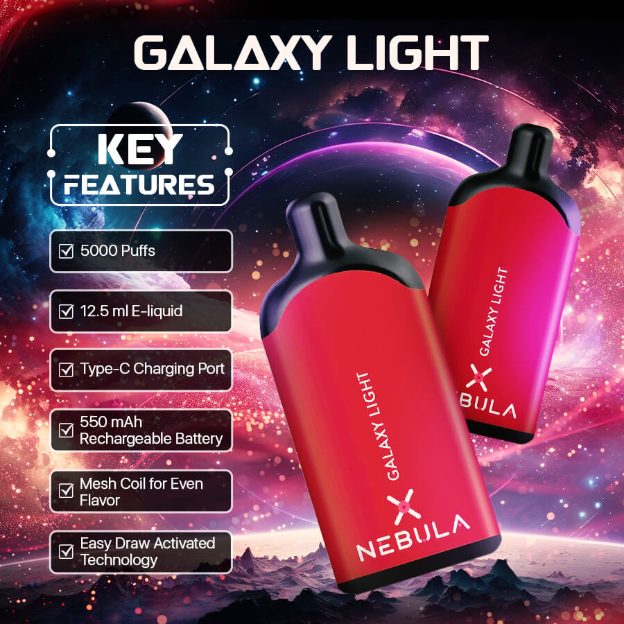 Nebula Galaxy Light-2 - 5000 Puffs Vape - Apple Watermelon - Featured