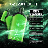 Nebula Galaxy Light-2 Nic - 5000 Puffs Vape - Citrus Dew - Featured