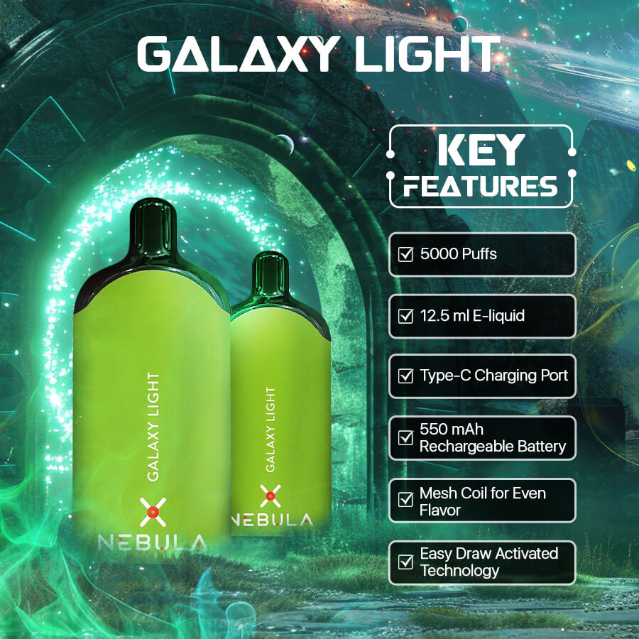 Nebula Galaxy Light-2 - 5000 Puffs Vape Double Apple - Featured