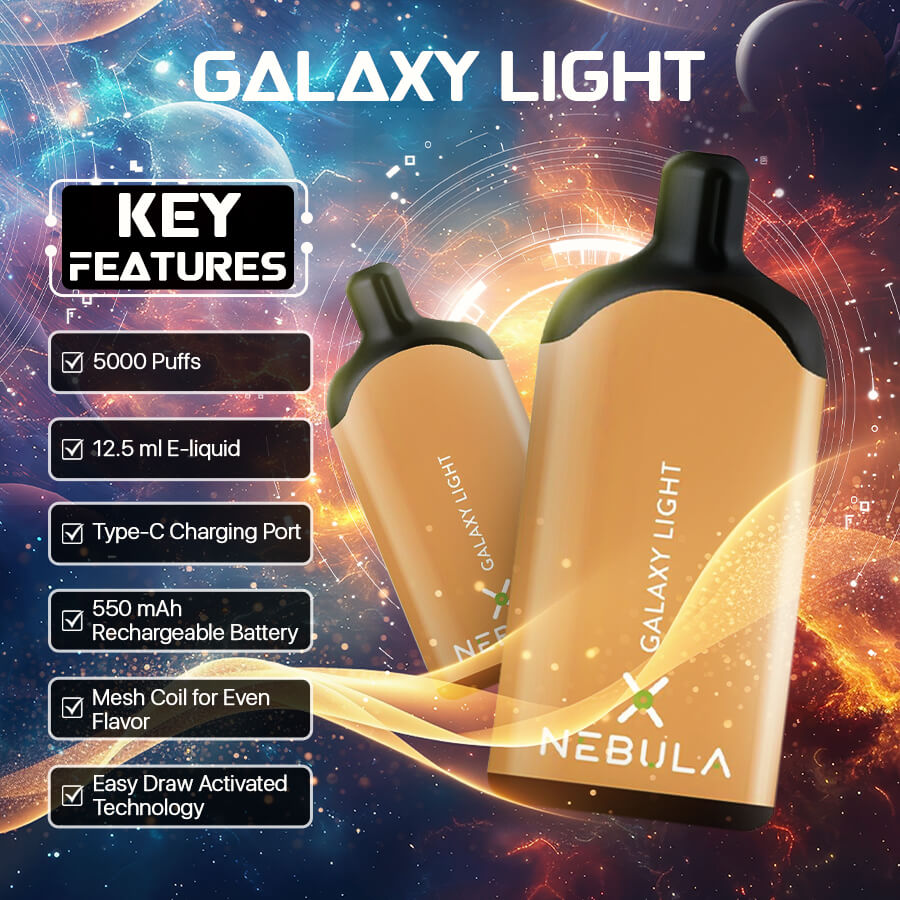 Nebula Galaxy Light 2% 5000 Puffs Vape - Honeydew -Featured