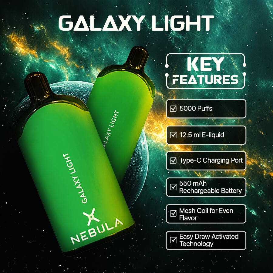 Nebula Galaxy Light-2 - 5000 Puffs Vape Lush Ice - Featured