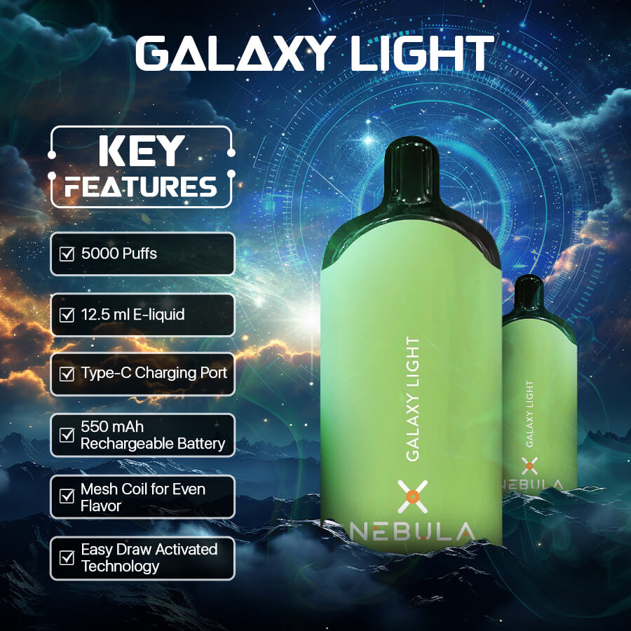 Nebula Galaxy Light-2 - 5000 Puffs Vape Melon Ice - Featured