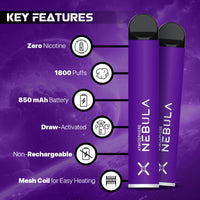 Purple Rain No Nicotine Disposable Vape