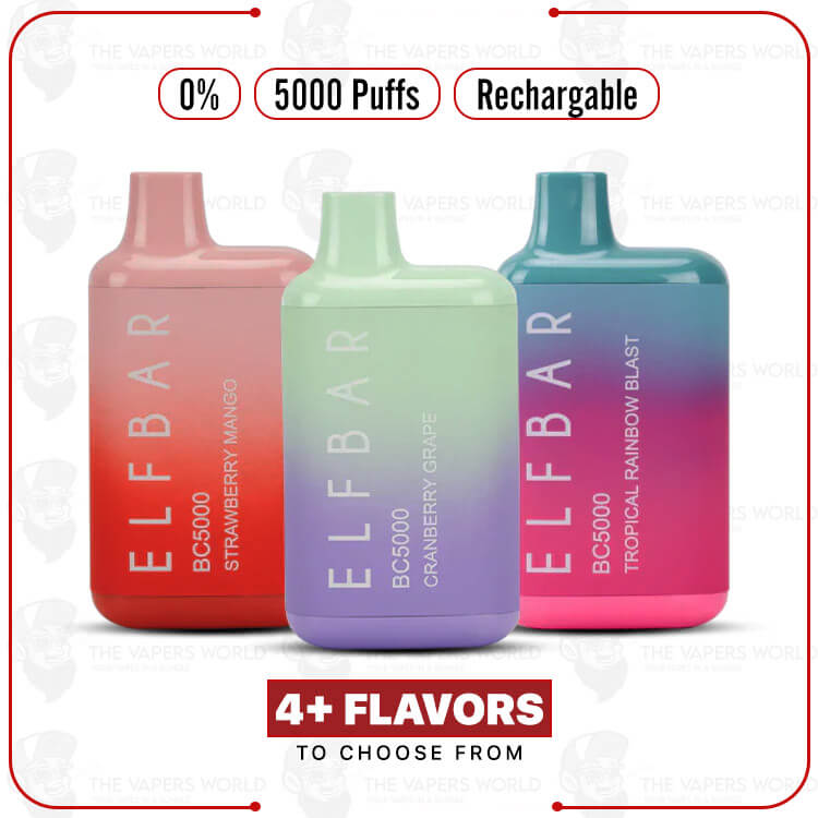 BC5000 0-Nic  Disposable Vape By The Box