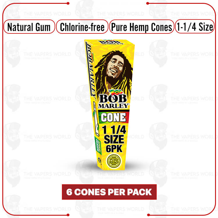 Bob Marley - PH - Pre-Rolled Cone - 1-1/4 Size - 6PK