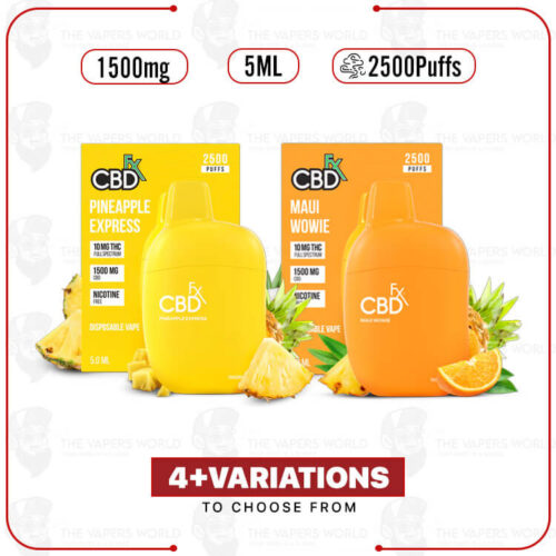 CBDFx CBD Vape Pen 1500mg 5ML 2500Puffs