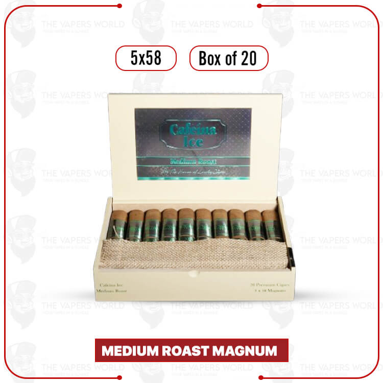 Cafeina Ice Medium Roast Magnum 5x58 Box of 20 Cigar