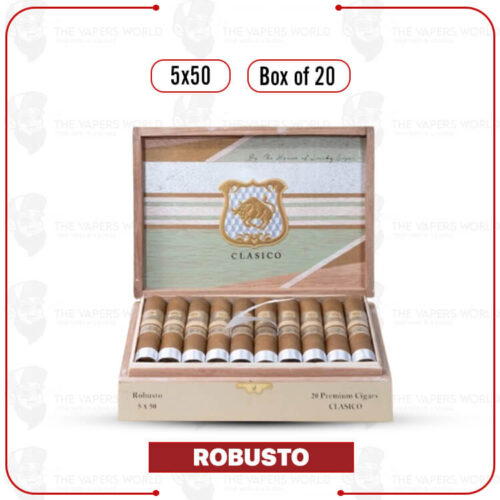 Classico by Lucky Cigar: Robusto 5x50 Box of 20 Cigars