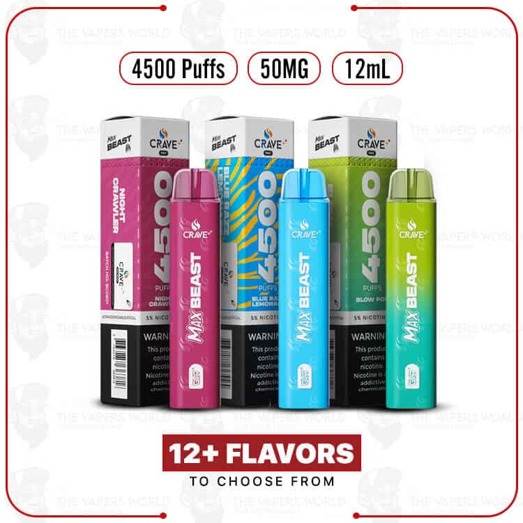 Crave Max Beast 4500 Puffs 5% Disposable