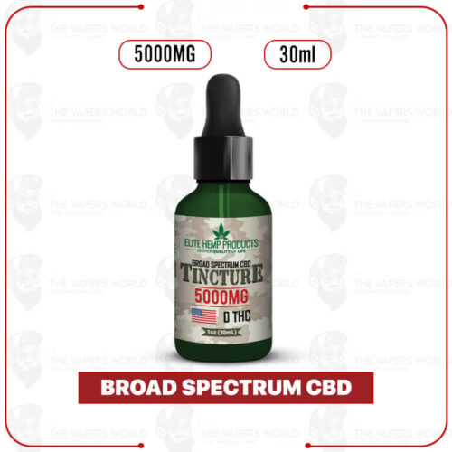 Elite Hemp - CBD Broad Spectrum Tincture 5000mg