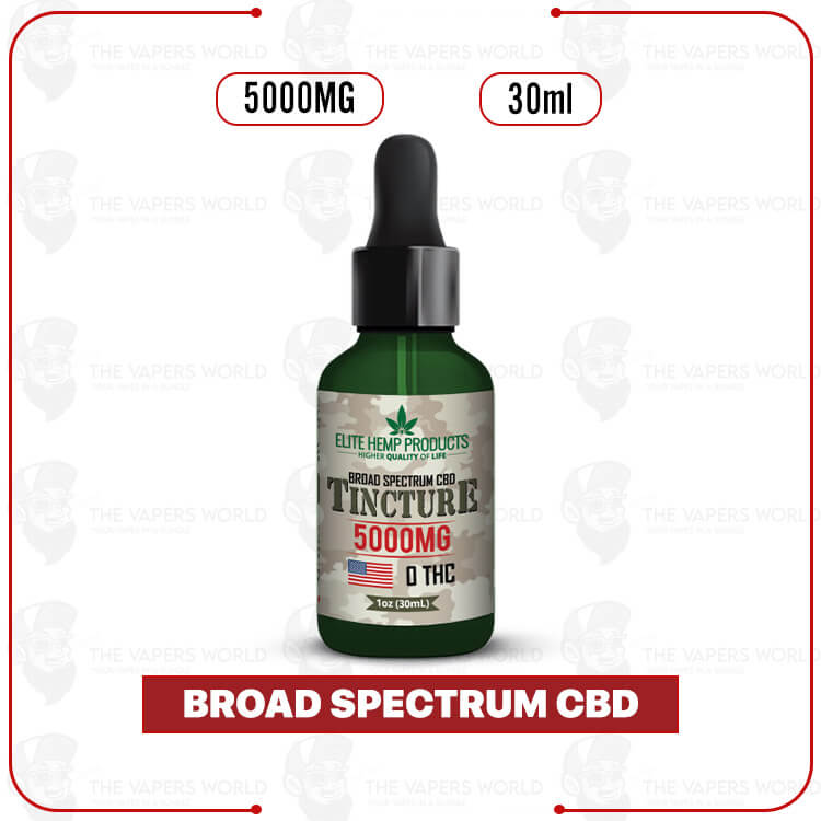 Elite Hemp - CBD Broad Spectrum Tincture 5000mg