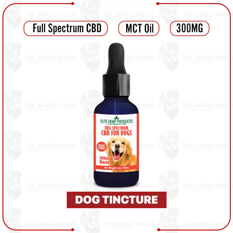 Elite Hemp CBD Dog Tincture 300mg ? Bacon Flavor