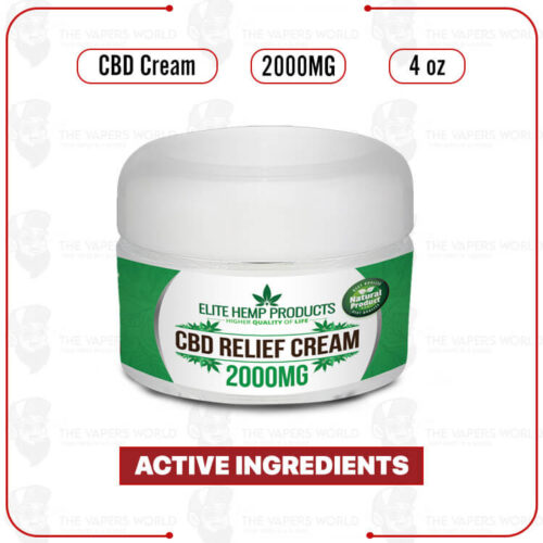 Elite Hemp - CBD Pain Relief Cream 2000mg