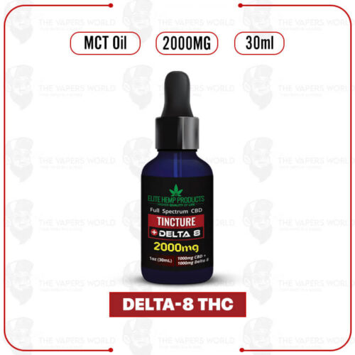 Elite Hemp - Delta 8 Tincture 2000MG