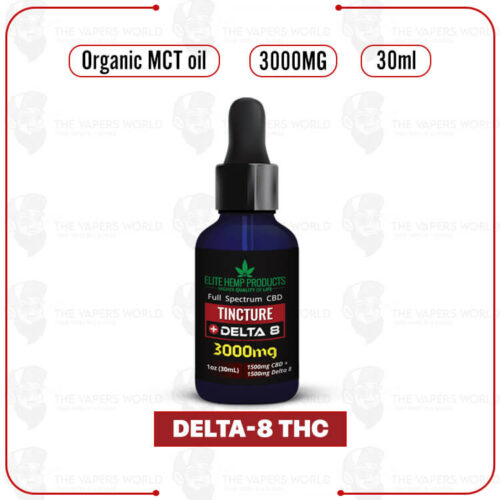 Elite Hemp - Delta 8 Tincture 3000MG