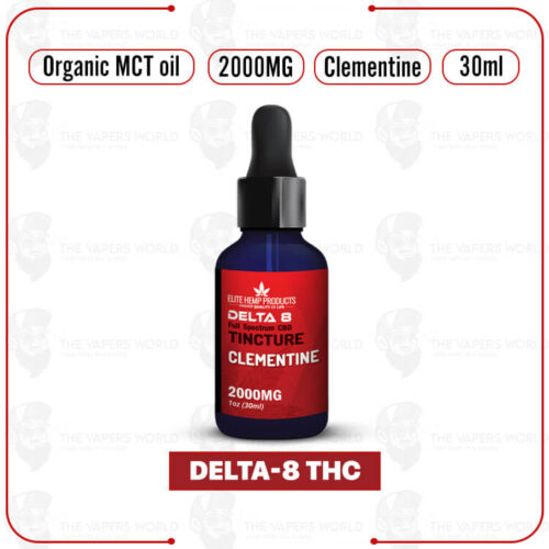 Elite Hemp - Delta 8 Tincture 2000MG Clementine