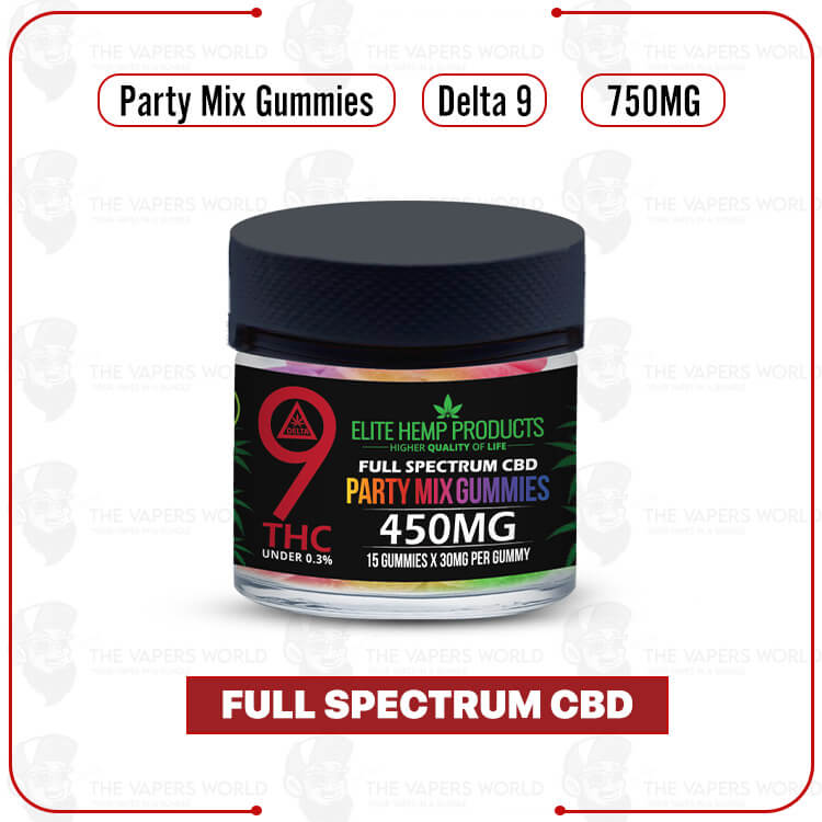 Elite Hemp - Delta 9 Mix Vegan Gummies 450mg