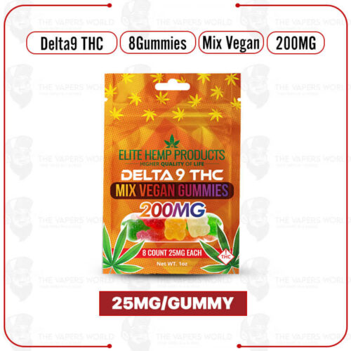 Elite Hemp - Delta 9 THC Mix Vegan Gummies 200mg