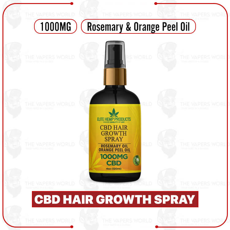 Elite Hemp - CBD Hair Growth Spray 1000mg Rosemary & Orange Peel Oil