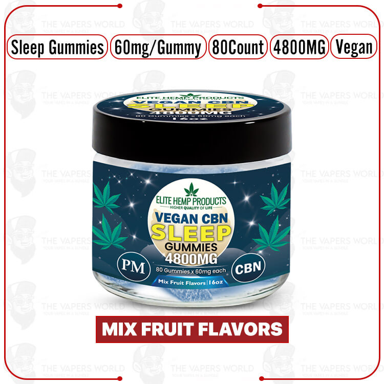 Elite Hemp - CBN Sleep Vegan Gummies 4800mg