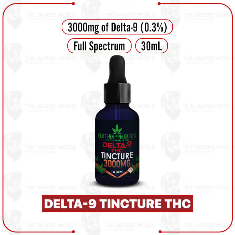 Elite Hemp - Delta-9 Tincture THC 3000MG