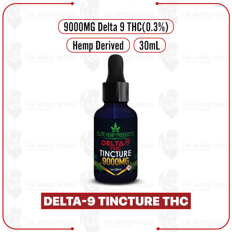 Elite Hemp - Delta-9 Tincture THC 9000MG