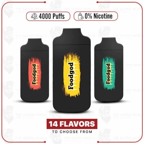 Foodgod Luxe Vape 0% Nic Disposable 4000 Puffs By The Box