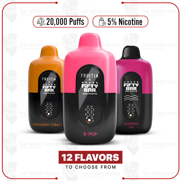 Fruitia x Fifty Bar 20000 Puff Disposable