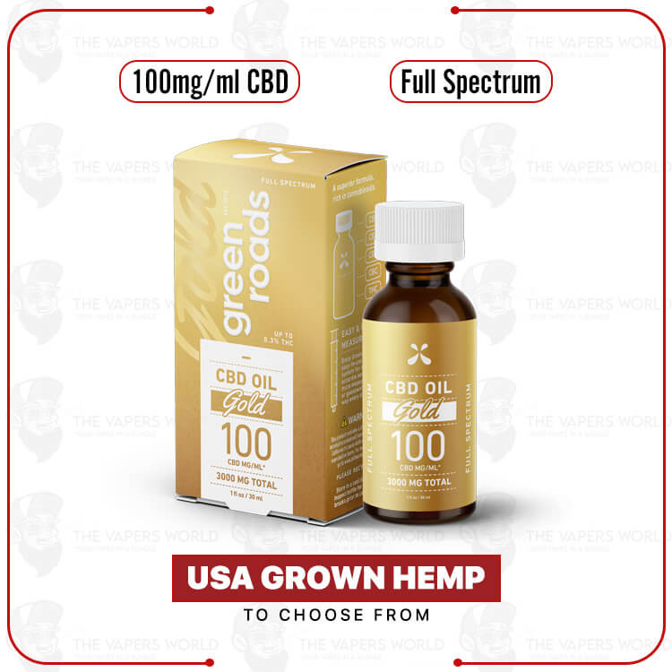 Green Roads Full Spectrum Gold CBD Oil - 30mL - 3000mg