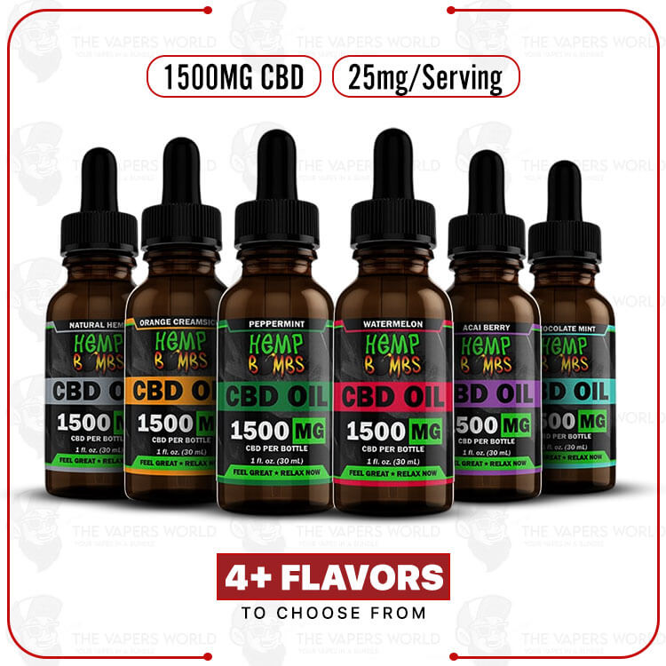Hemp Bombs Premium CBD Oil 1500MG