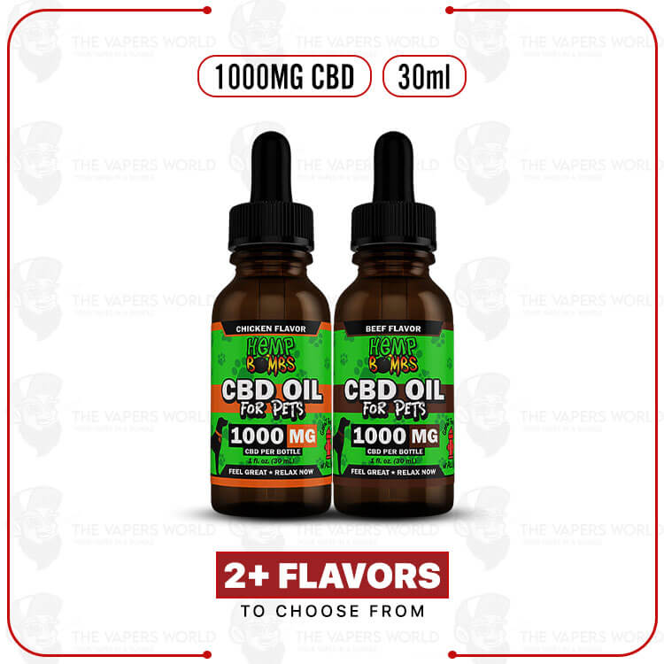 Hemp Bombs Premium CBD Oil for Pets 1000MG