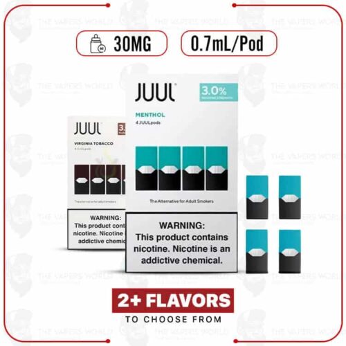JUUL Pods ? 3% Nicotine ? 0.7ml ? 4 CT