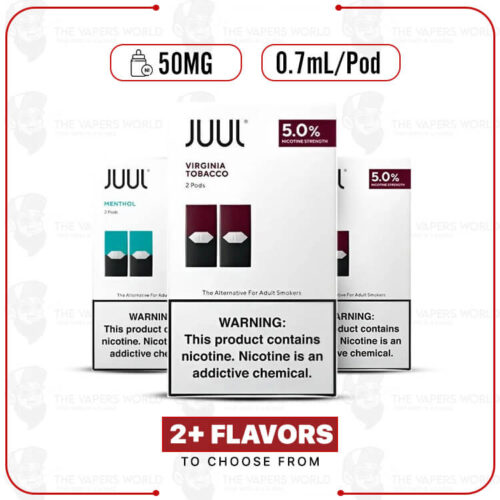 JUUL Pods ? 5% Nicotine ? 0.7ml ? 2 CT