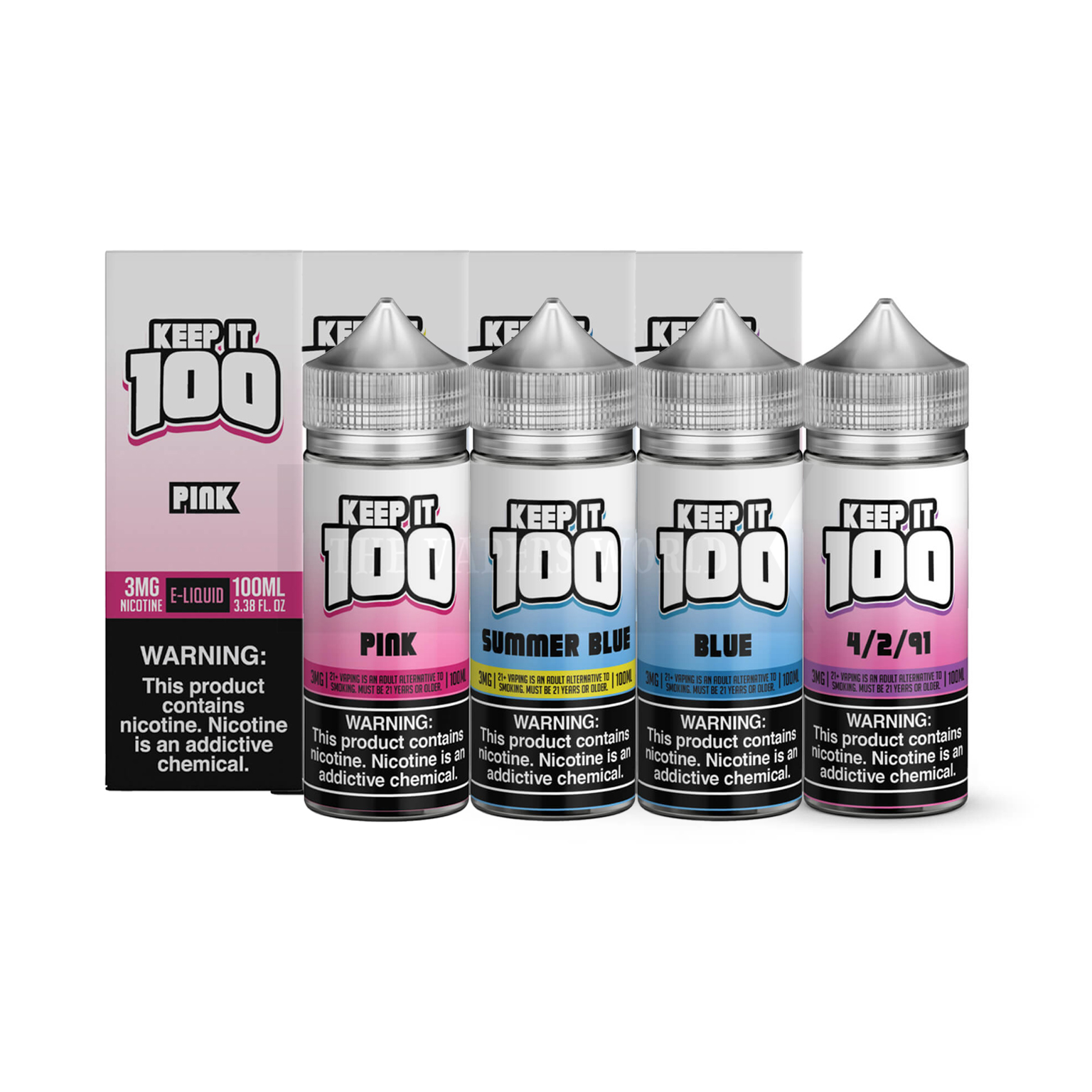 Keep it 100 E-Liquid Synthetic Nicotine Vape 100ml - Image 4