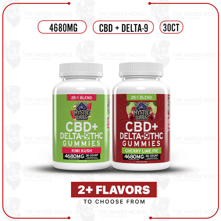 Mystic Labs 25:1 CBD + D9 Gummies 4680MG – 30CT