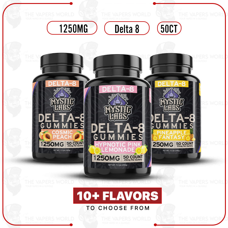 Mystic Labs Delta-8 THC Gummies – 1250mg – 50CT