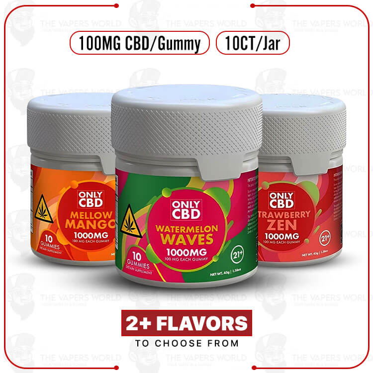 OnlyCBD 100MG CBD Gummies - 10/Jar