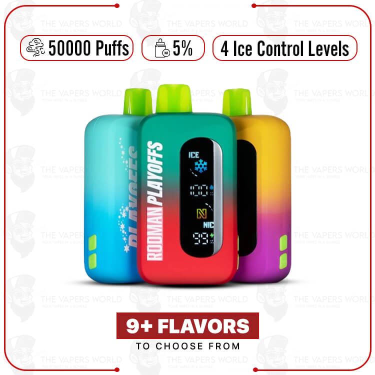 RODMAN Playoffs Ice-Nic Control 50K Puffs Disposable