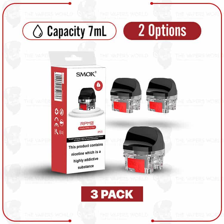 SMOK RPM 2 Empty Replacement Pod Cartridge - 3PK