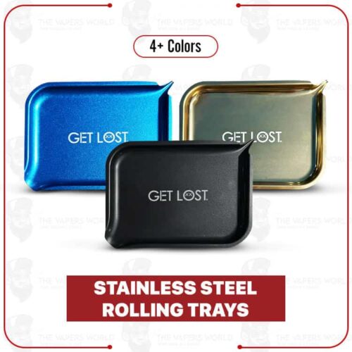 Premium Stainless Steel Rolling Tray by Get Lost