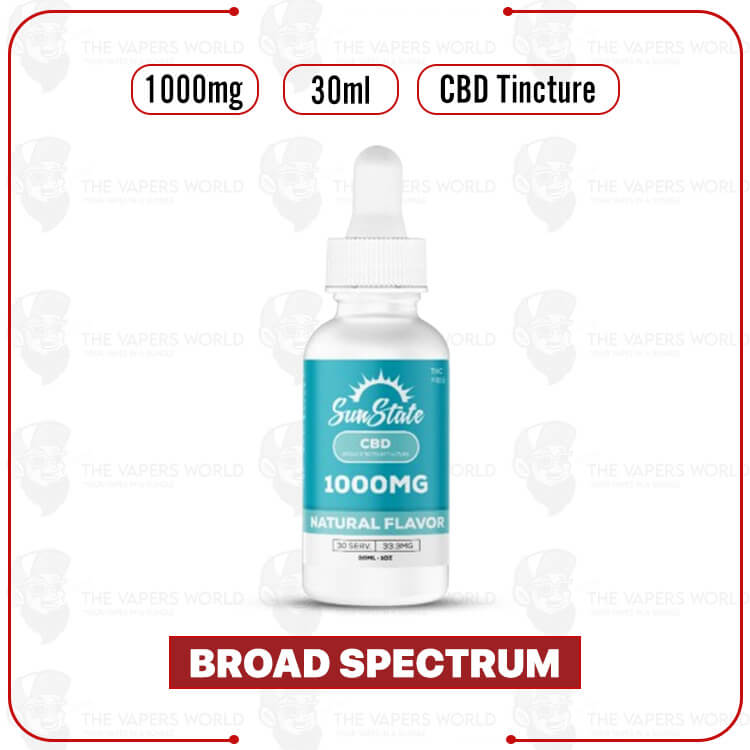 Sun State Hemp CBD Broad Spectrum Tincture 30ml 1000mg