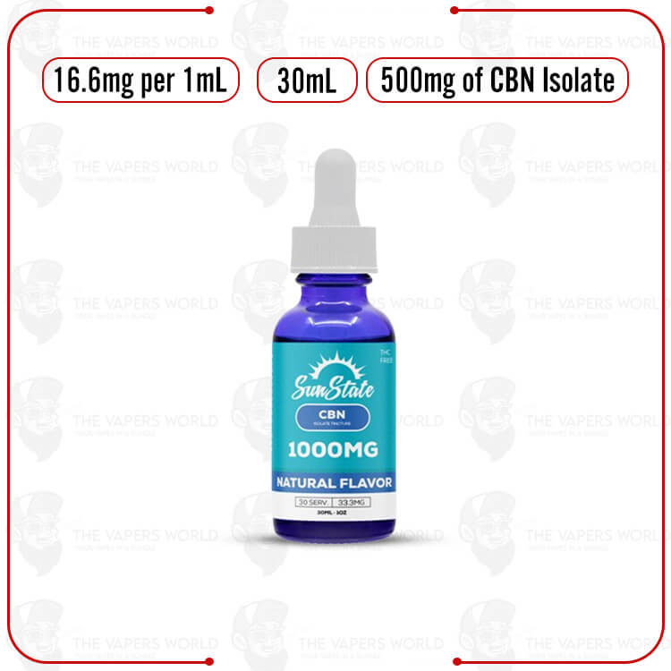 Sun State Hemp CBN MCT Oil Tincture 30ml 1000mg