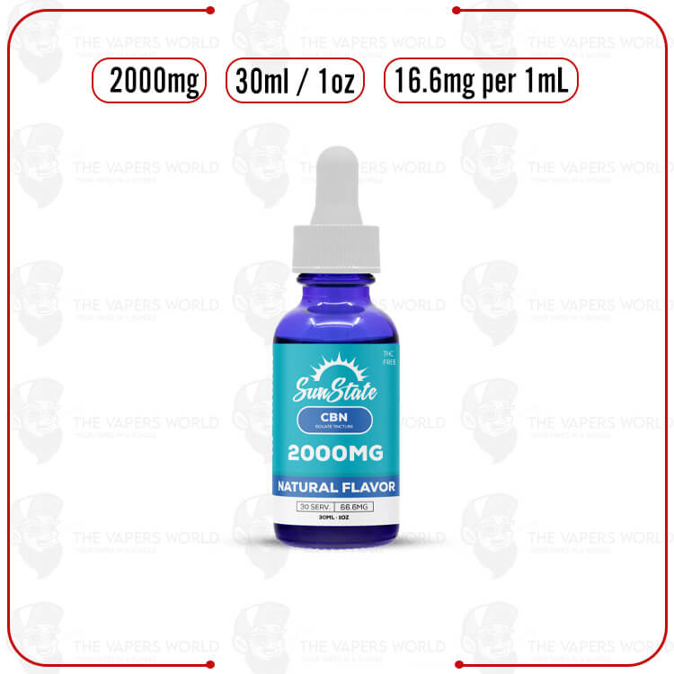 Sun State Hemp CBN MCT Oil Tincture 30ml 2000mg