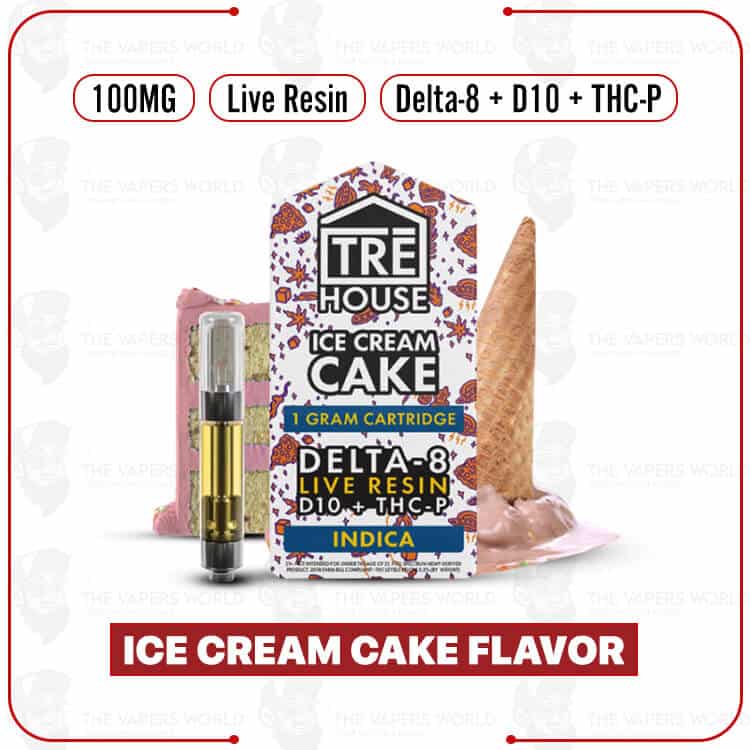 TRE House 1G Live Resin D8/D10/THC-P Cartridge